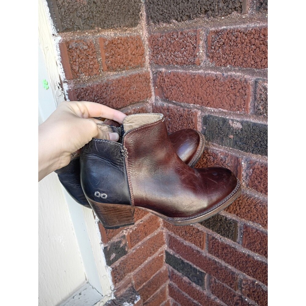 Bed Stu Yell Boots women's 7 Leather Ankle Cobbler Rustic Dark Brown classic